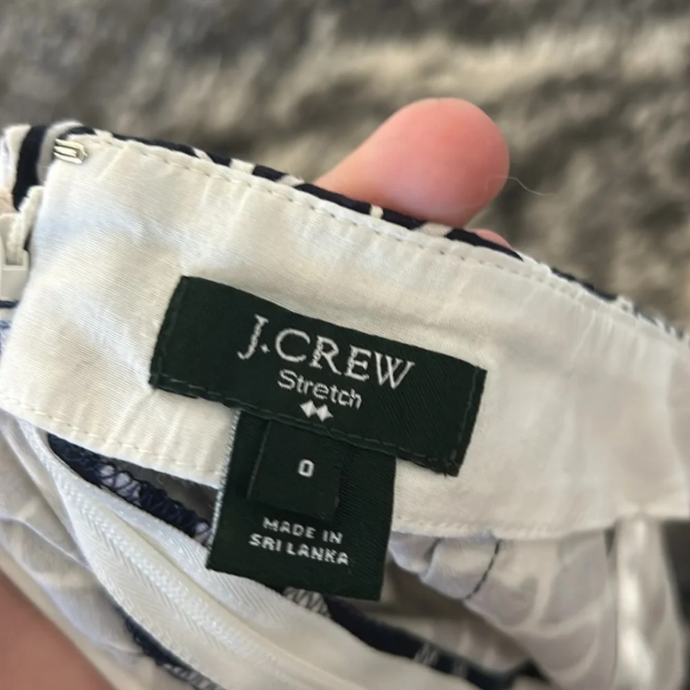 Black and White Patterned J. Crew Skirt - Picture 3 of 4